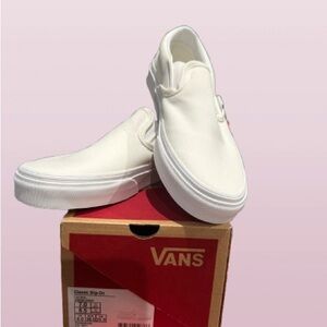 Vans Classic Slip-On White Shoes